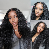 Pelucas de cabello humano vietnamita Super Double Drawn Lace Frontal Waterwave 12a 15a Raw Donor 13x4 Hd Lace Front Water Wave Pelucas