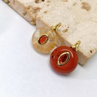 Nouveau pendentif en pierre naturelle, cristal bleu, agate noire, cristal de fraise, ellipse, triangle, carré