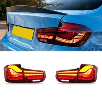 Luz Trasera LED para Automóvil BMW Serie 3 F30 F31 F35, Modificación y Actualización, Modelo Escama de Dragón, Luces Traseras con Intermitentes Fluidos