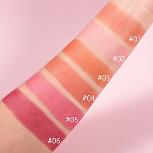 บลัชออนเนื้อคุชชั่น 6 สี แบรนด์ส่วนตัว เนื้อนุ่มเบาสบาย ช่วยให้ผิวดูอ่อนโยนและเสริมความงามให้ผิว - Product Image 5
