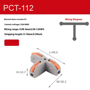 T-ba chiều loại USB kết nối nhanh chóng 1 <span class=keywords><strong>2</strong></span> Clip Splitter FDD Brass crimper Cáp khối thiết bị đầu cuối cáp Lugs kết nối đồng - Product Image 5