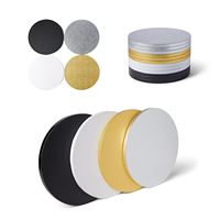 Base Redonda Dorada para Pastel, Base Circular de Cartón, Diámetro 10, 16, 22, 26 cm, Perfecta para Decoración de Pasteles, Bandeja para Cupcakes y Postres, Herramientas para Pasteles