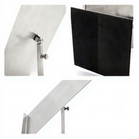Présentoir ajustable en acier inoxydable pour chemises, style moderne, pour vitrine de magasin de vêtements pour hommes et femmes, accessoires recommandés
