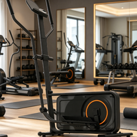 Vélo elliptique de fitness à résistance magnétique avec logo personnalisé, prix d'usine, équipement de fitness à domicile