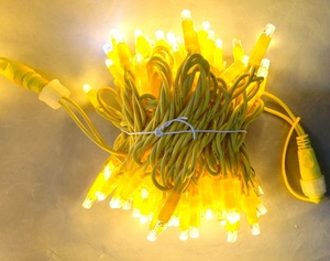 LED amarillo Alambre de goma pegamento cadena de luces árbol de Navidad modelado patio boda luces al aire libre IP65 - Product Image 2