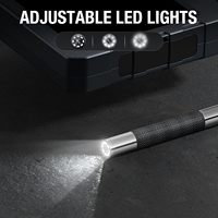 Caméra d'inspection endoscopique HEDAO à articulation bidirectionnelle avec écran IPS 5 pouces, pour mécaniciens automobiles, avec fibre optique