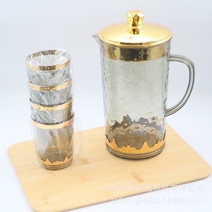 Cold Water Jug Set 2.6L Large Capacity Round Shape Household Restaurant Use - Product Image 2