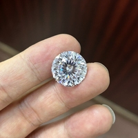 Nouveautés couleur blanche ronde portugaise coupe Moissanite pierre précieuse en gros pour la fabrication de bijoux