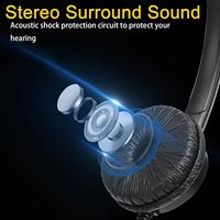 Casque de centre d'appel filaire professionnel RJ9 avec micro 2.2M câble casque Studio écouteurs casque de bureau