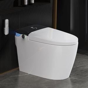 Toilettes intelligentes <span class=keywords><strong>de</strong></span> luxe pour femmes, design moderne, à poser au sol, avec télécommande - Product Image 1