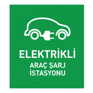Station de recharge pour véhicules électriques, panneau de signalisation routière réfléchissant - Product Image 2
