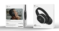 DOQAUS Apex15 headphone nirkabel, Headset Gaming bt pengisian cepat