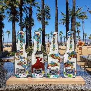 Abridor de Botellas Magnético con Forma de Botella y Logotipo Personalizado, Recuerdo Decorativo para el Hogar, Abridor de Botellas de Cerveza de Metal, Imán para Refrigerador - Product Image 2