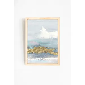 Peinture encadrée en bois naturel au design abstrait moderne 24-1 avec plusieurs tailles (32x42 40x60) - Élégant et stylé - Product Image 2