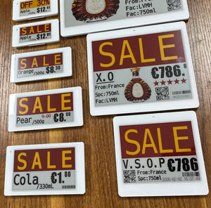 ป้ายราคาอิเล็กทรอนิกส์ E-Ink ขนาด 2.9 นิ้ว สำหรับซูเปอร์มาร์เก็ต ระบบ EAS พร้อม NFC สำหรับร้านขายเสื้อผ้า - Product Image 1