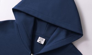 Sweat à capuche zippé surdimensionné en molleton bouclette 420 GSM, coupe vintage, tons terreux, anti-boulochage, pour homme, idéal pour l'hiver et les tenues décontractées - Product Image 3