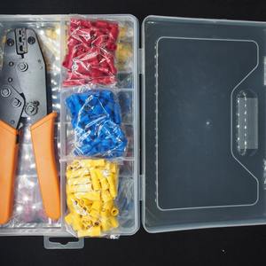 Pince à sertir pour ingénierie chimique, kit de 900 cosses avec pince, style européen, jauge 22-16, isolées en plastique - Product Image 2