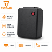 Traceur GPS magnétique sans fil à montage en surface, protocole ouvert, avec fonction de géolocalisation et alerte de survitesse pour remorques, conteneurs et équipements