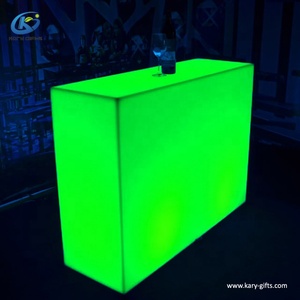 Bàn Quầy Bar Cao Phát Sáng Chống Thấm Nước Bàn Ăn Buffet Dài Hẹp - Product Image 4