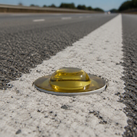 Borne de signalisation routière en verre certifiée ISO9001, réfléchissante à 360 degrés pour la sécurité routière sur autoroute et dans les tunnels