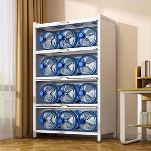 Bibliothèque en acier anti-poussière Iyanen avec portes, armoire de rangement sur pied à 5 niveaux pour bureau - Product Image 4