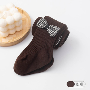 Bambini collant bambini pettinato cotone della ragazza straggly arco ghette del bambino calzini delle ragazze boutique di colore solido delle ragazze <span class=keywords><strong>calzamaglia</strong></span> all'ingrosso - Product Image 6