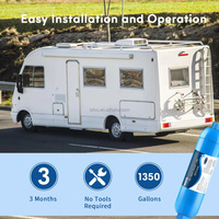 Filtre à eau en ligne RV 2026 pour activités de plein air, camping, jardinage, pour une eau potable fraîche, propre et sûre, filtre alcalin