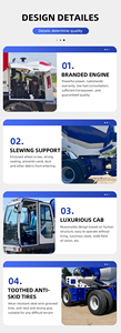 Einfach zu Bedienender Selbstladender Betonmischer-LKW 3,5m³ Mobiler Trommelmischer für Betonmischanlagen im Bauwesen All-in-One-Design - Product Image 6