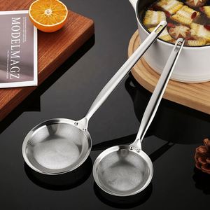 Colador de Alimentos de Malla Fina de Acero Inoxidable con LOGO Personalizado, Cuchara Multifuncional para Desgrasado de Ollas Calientes, Espumadera para Grasa y Espuma, Apto para Lavavajillas - Product Image 3