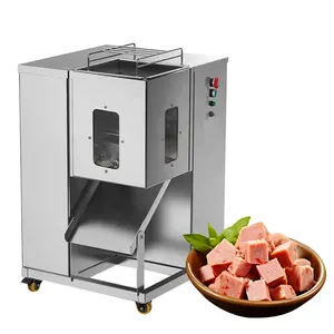 High Efficiency Diced Meat Cutting Machine Frozen Meat Cube Dicing Machine Automatic Meat Slicer Machine