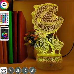 Figurines de jeu Plants vs Zombies, <span class=keywords><strong>lampe</strong></span> de bureau <span class=keywords><strong>à</strong></span> illusion LED - Product Image 6