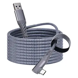 Kabel ekstensi USB, 5m/10m/20m kabel ekstensi 2.0 pria ke wanita, kabel ekstensi usb koneksi perangkat 50m