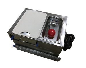 <span class=keywords><strong>Caravane</strong></span> en acier inoxydable pour camping-car, cuisinière à gaz à un brûleur intégré avec évier et tiroir GR-C001 - Product Image 1