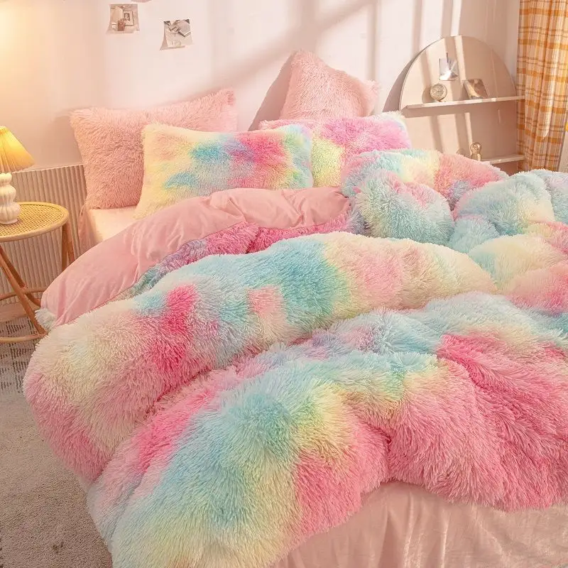 5KG selimut halus hangat untuk musim dingin selimut tidur desain baru selimut panjang mewah berbulu kapas harga pabrik 2024