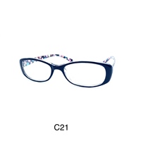 VisualMate Femmes Hommes Haute Qualité Rectangle TR90 Monture de Lunettes Stock Floral Temple Montures de Lunettes