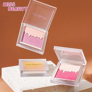 BAISER BEAUTÉ 2 couleurs Mélangées Imperméable Longue Durée <span class=keywords><strong>Blush</strong></span> Maquillage Haute Pigment Marque Privée Faire Votre Propre Fard À Joues - Product Image 1