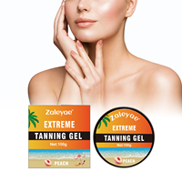 Gel Percepat Penyamakan Kulit Buah Zaleyae, Pencokelat Kulit Alami, Bronzer Tubuh untuk Kulit Bercahaya Sehat, Pelembap untuk Berjemur Tanpa Sinar Matahari, Gel Penyamakan Kulit Tanpa Sinar Matahari