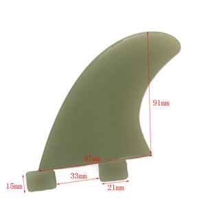 Juego de Aletas para Tabla de Surf Gl, 2+1, Material PP, para Uso en el Océano, Blanco, Negro, Verde - Product Image 3