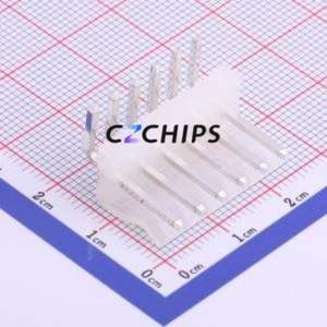 M3961R-06P Wire-to-Board Pin Header Bent Lead Through Hole,P=3.96mm Connector 1x6P 3.96mm Right Angle Insert CH - Product Image 1