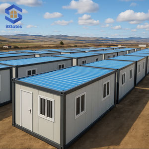 หอพักแบบตู้คอนเทนเนอร์สำเร็จรูป หอพักไซต์ก่อสร้าง <span class=keywords><strong>บ้าน</strong></span>ตู้คอนเทนเนอร์ขนาด 20 ฟุต ที่พักคนงานพร้อมพื้นเหล็ก - Product Image 2