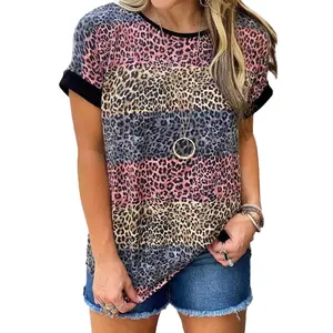 Blusa De Ombro Frio Impresso Leopard