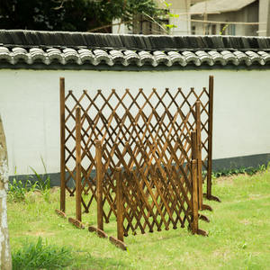 Cerca de jardín de madera de cedro para niños, cerca de madera expandida, Patio, plantas trepadoras, divisor portátil para habitación, Panel de madera, pantalla, puerta de seguridad para perros - Product Image 3