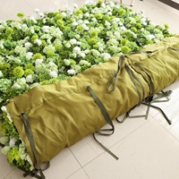 Livraison Gratuite CB-707 Mur de fleurs artificielles en soie teintes à la main avec technologie cryptée pour le streaming en direct