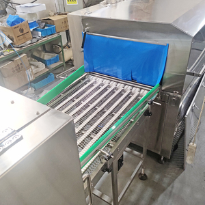 Línea de Envasado al Vacío para Cortes Primales de Carne de Res de Alta Resistencia con Máquina de Sellado al Vacío por Banda, Túnel de Termoencogimiento por Agua Caliente y Estación de Secado por Aire - Product Image 4