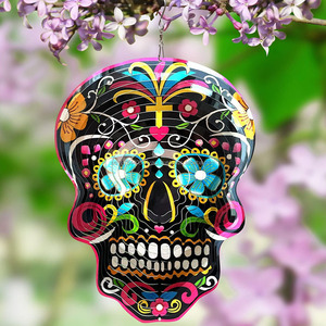 Molino de Viento Metálico 3D de 12 Pulgadas, Esculturas de Viento Mandala, Regalos Únicos, Decoración para Exteriores, Adorno Colgante para el Hogar y el Jardín - Product Image 5