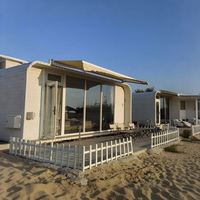 Capsule spatiale à construction rapide-Petite maison en verre préfabriquée de luxe pour hôtel/station de villégiature