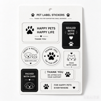 Hoja de Etiquetas Adhesivas Personalizadas con Logotipo Empresarial, Resistentes a los Rayos UV, Impermeables, Autoadhesivas, en Papel A3/A4/A5/A6, con Corte Kiss Cut