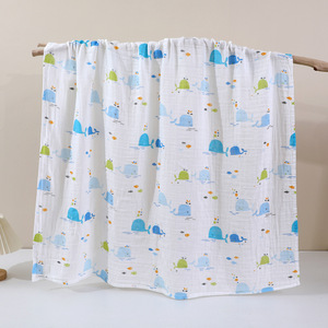 Manta Envolvente de Gasa de Algodón para Bebé Qidou, 110x105cm, Toalla de Baño Suave para Recién Nacido, Clase A - Product Image 4