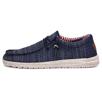 Mocassins d'été à lacets pour homme, chaussures décontractées pour homme très vendues, mocassins à enfiler pour homme, chaussures décontractées bleu marine