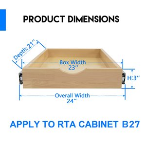 Cajones Extraíbles de Madera Maciza <span class=keywords><strong>para</strong></span> Organización de Gabinetes de Cocina, Bandeja Deslizante de Madera <span class=keywords><strong>para</strong></span> el Hogar - Product Image 6